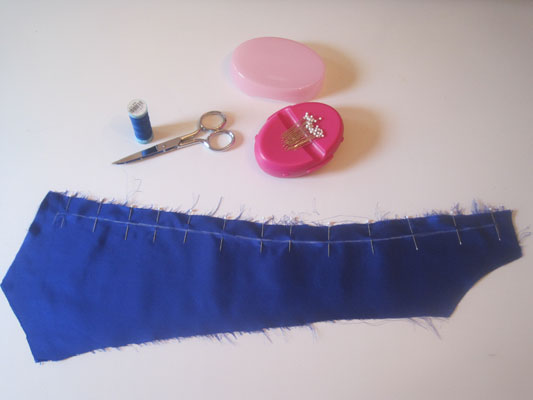 Bodice assembly begun. . .