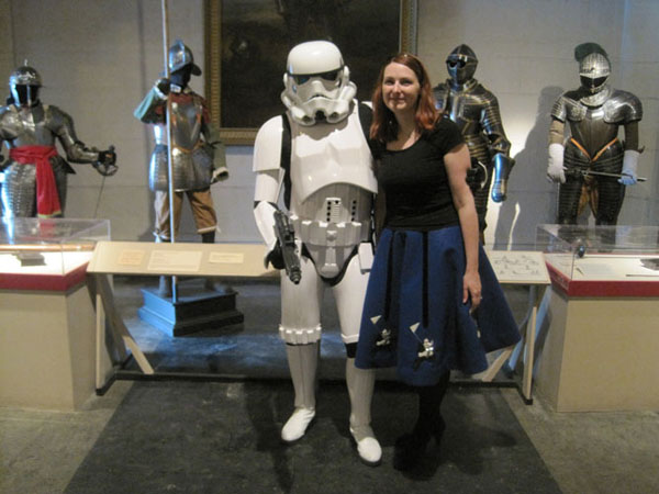 Posing with my Storm Trooper husband!