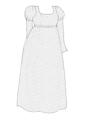 Sketch of potential design for dress